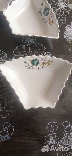 Салатники. Фарфор. Деколь. Винтаж. СССР