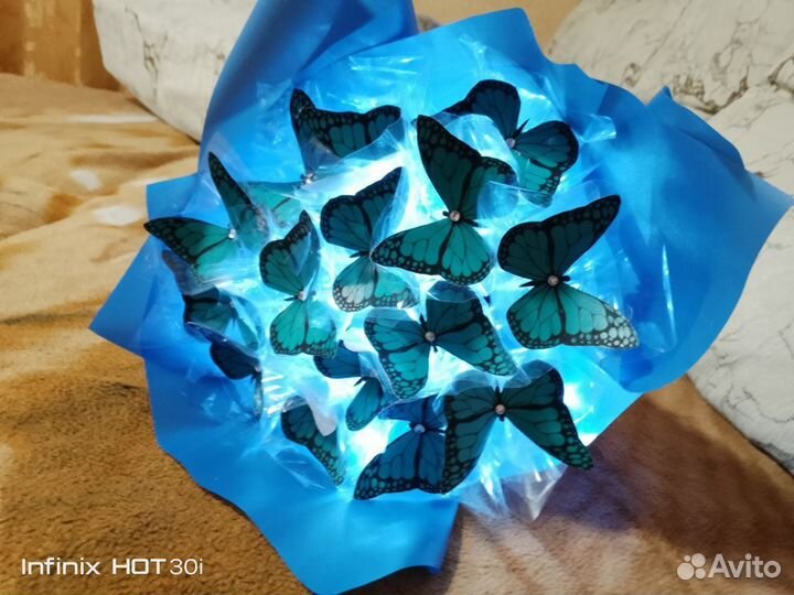 Букет из бабочек ламинированные