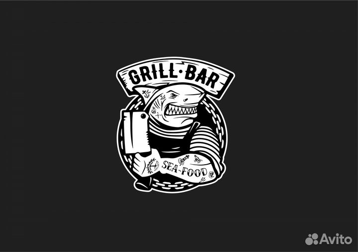 Разработка логотипа, дизайн меню, фирменный стиль