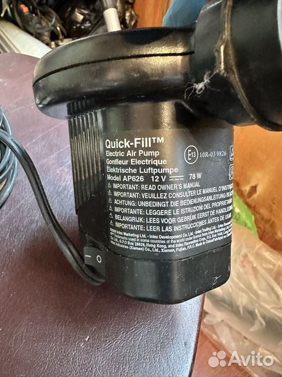 Насос лодки кровати авто Intex Quick-Fill