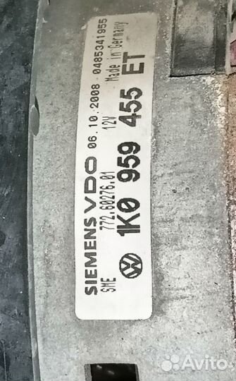 Вентилятор кондиционера Volkswagen passat b6