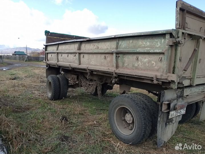 Прицеп самосвальный СЗАП 85514 с надставными бортами, 1987