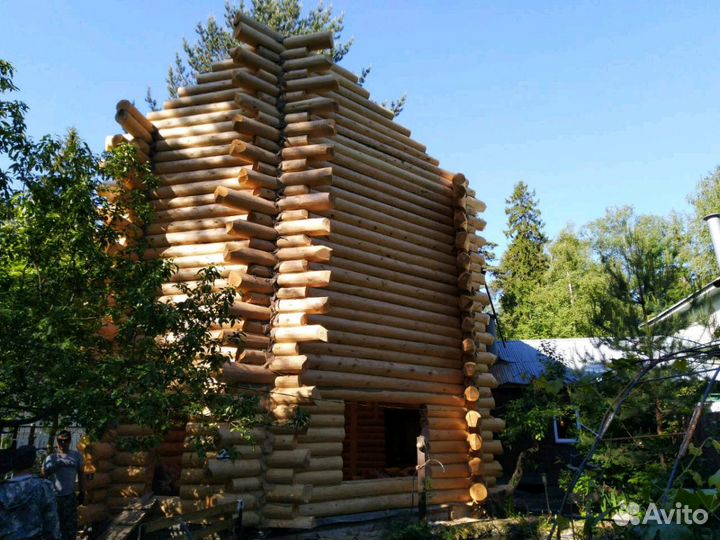 Сборка срубов