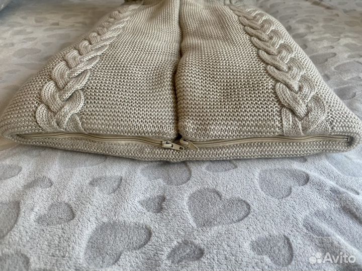 Конверт одеяло на выписку вязаное