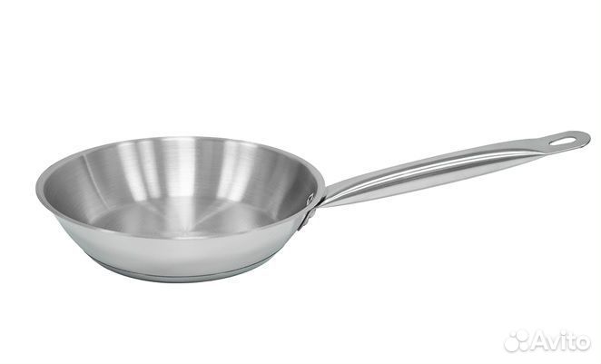 Сковорода d 40см h5см, нерж.сталь без крышки HG-SS