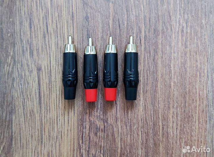 Аудио коннекторы RCA,бананы, лопатки и т.д. Новые