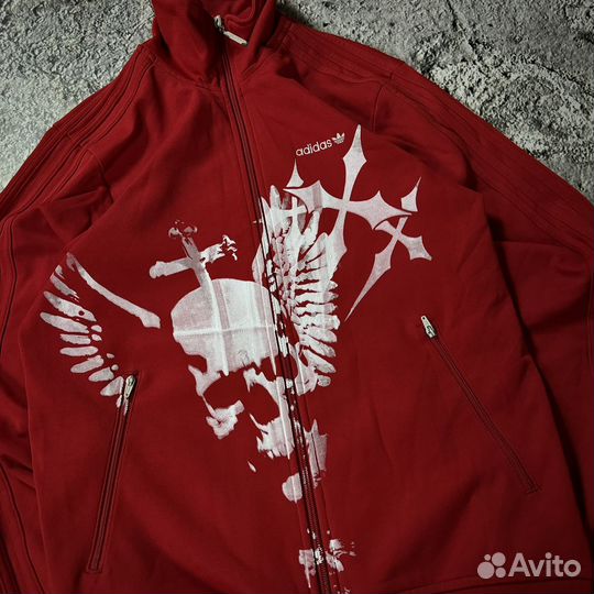 Готическое Зип-Худи Adidas Originals (Affliction)