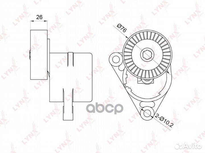 Натяжитель с роликом / приводной chevrolet Aveo