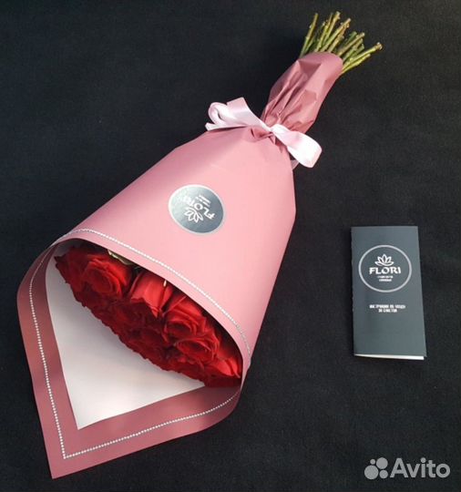 23 розы в вип оформлении Лакшери