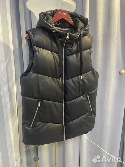 Жилет женский под кожу зима 46 раз новый