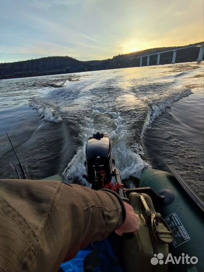 Надувная лодка с мотором бу