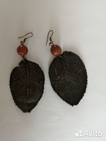 Медные серьги