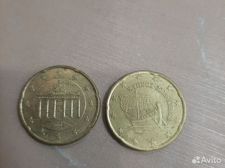 Монеты евроценты