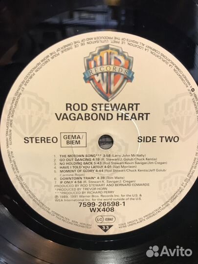 Rod Stewart vagabong heart