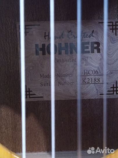 Классическая гитара hohner hc06 с амер струнами