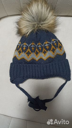 Шапка зимняя 44-46 для мальчиков