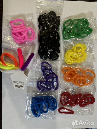Новые Резинки для волос цветные