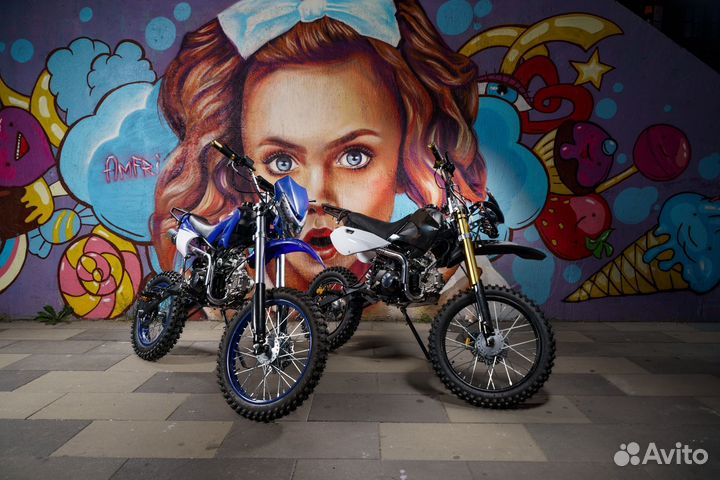 Полноразмерный питбайк 125 кубов,17/14 колеса