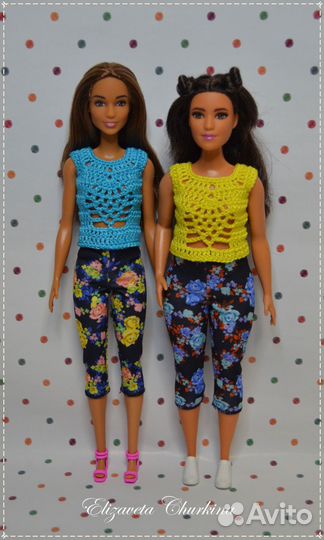 Вязаная одежда для Барби на заказ