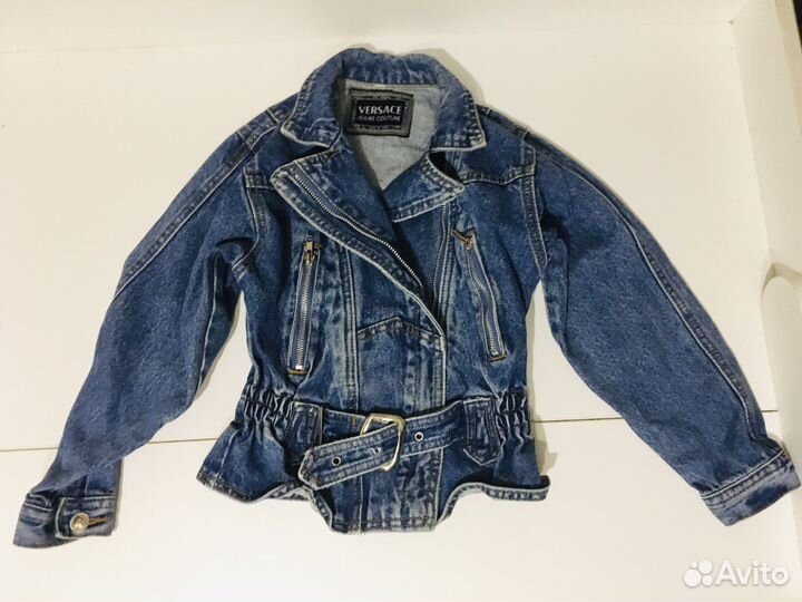 Джинсовая курткаVersace на девочку 6-7 лет
