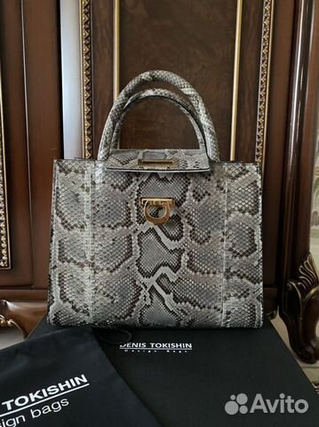 Сумка из кожи питона новая