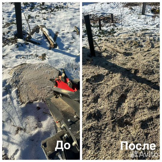 Дробление пней/удаление пней