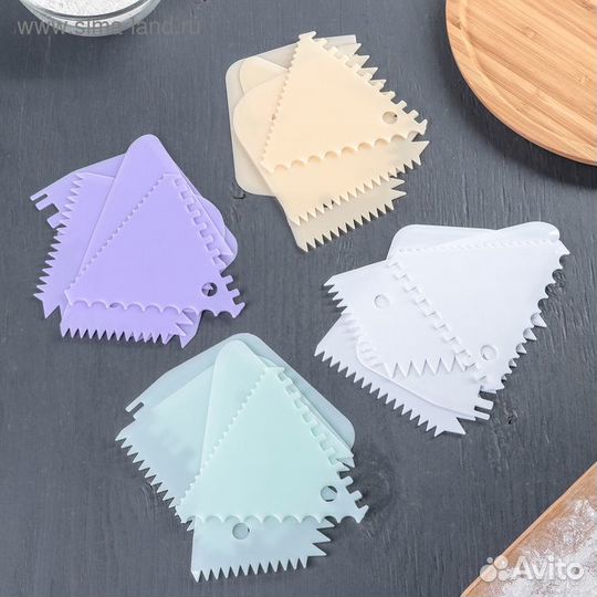 Набор шпателей кондитерских Доляна, 4 предмета, 11