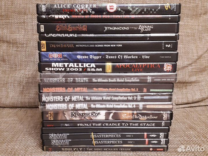 DVD диски с тяжелой музыкой (концерты и клипы)
