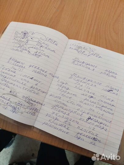 Красивая тетрадь половина пустая