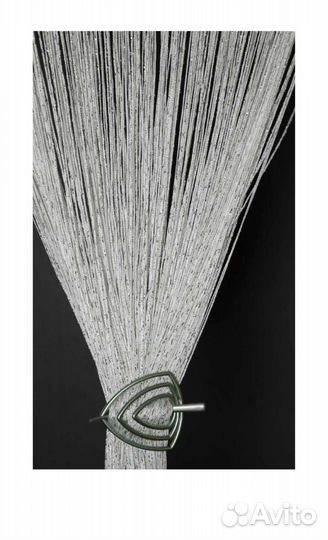 Шторы нитяные с люрексом новые 2шт