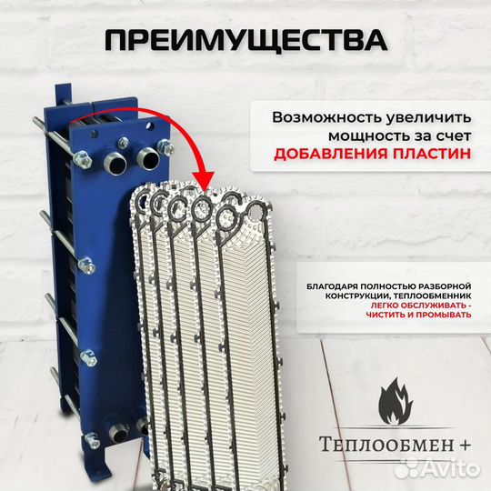 Теплообменник гвс SN08-65 для 2170 м2 217кВт