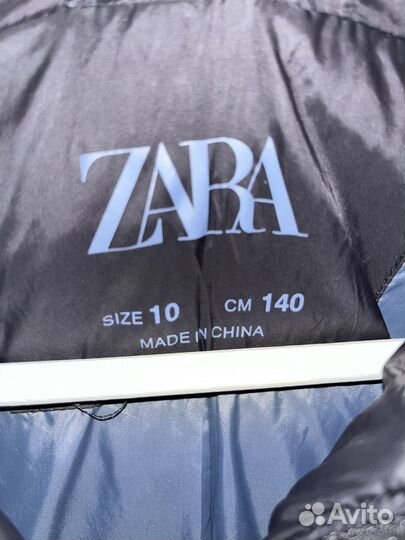 Пуховик zara 140