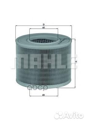 Фильтр возд.saab 9-5 LX986 Mahle/Knecht