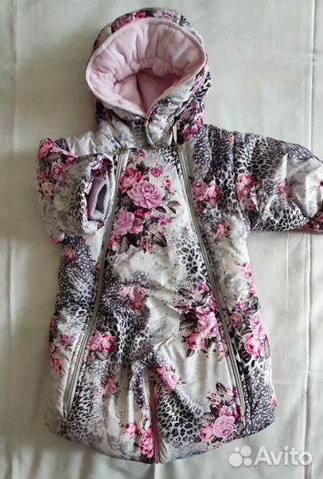 Зимний комбинезон для девочки 74-80