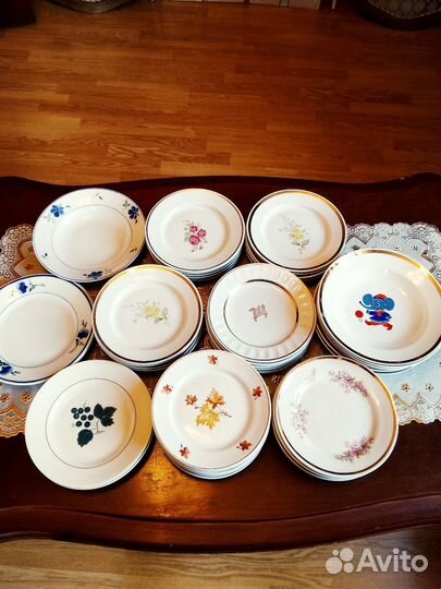 Фарфоровые тарелки СССР винтаж