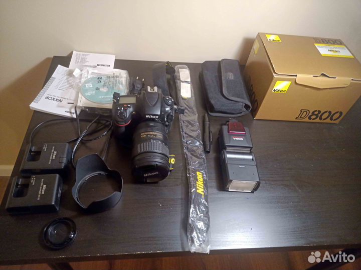Зеркальный фотоаппарат Nikon D800+объектив 28-300+