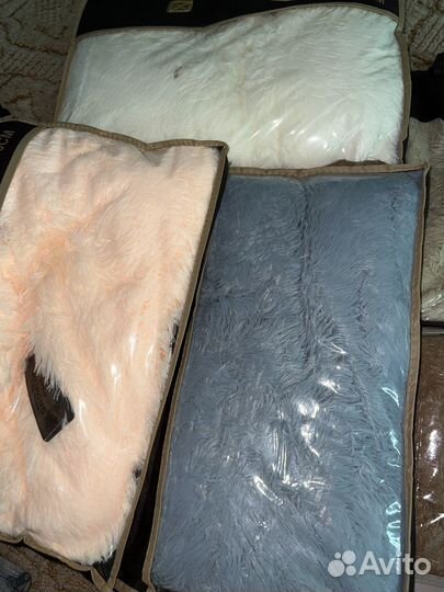 Пледы пушистые новые) 220*240 см