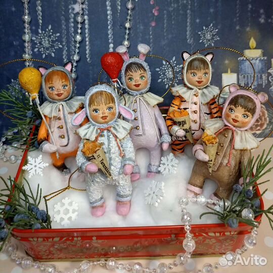 Малыши на ёлку ручной работы