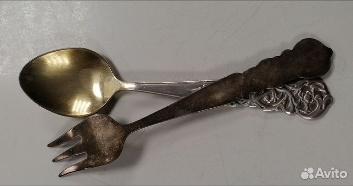 Столовые приборы СССР из мельхиора