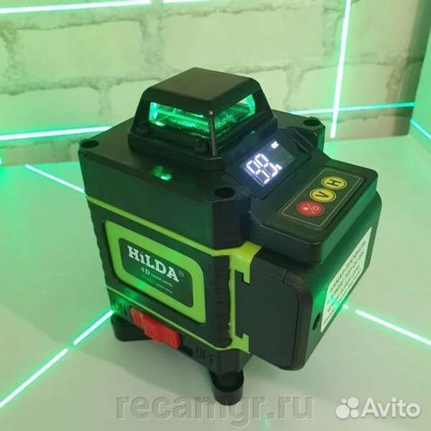 3D, 4D зелёный лазерный уровень новый
