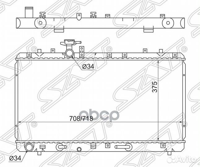 Радиатор Suzuki SX4 06-16 / Fiat Sedici 06-11