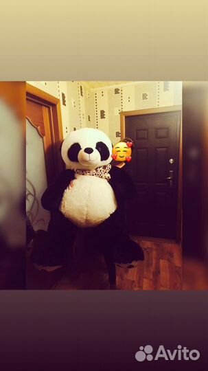 Плюшевый медведь большой панда