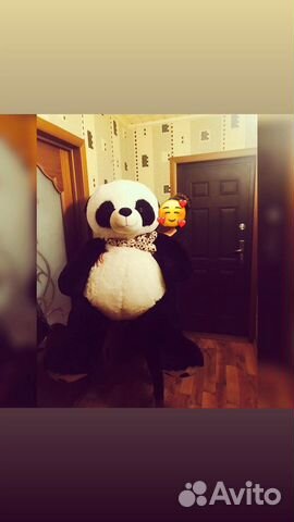 Плюшевый медведь большой панда