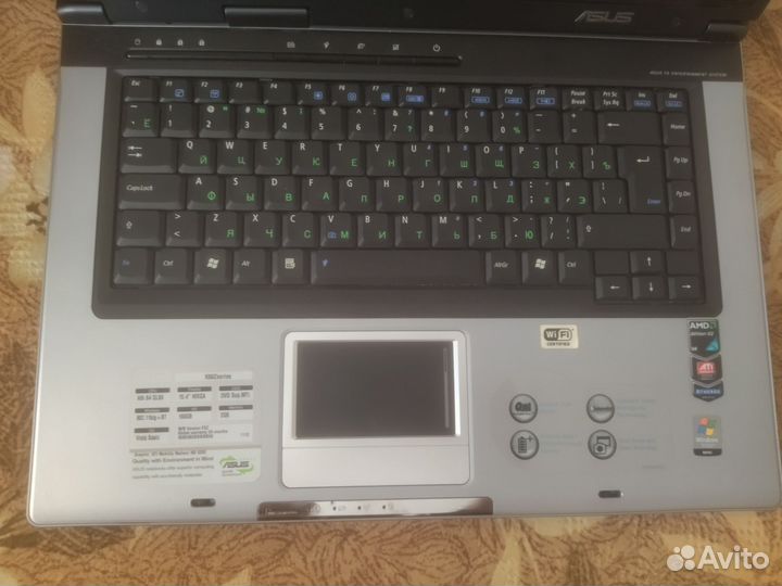 Ноутбук asus на запчасти