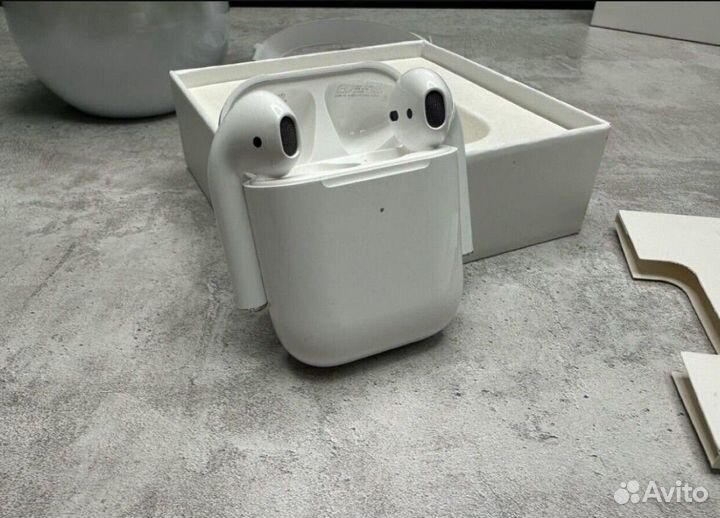 Наушники Apple airpods 2 Lux +Чехол в