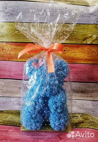 Мишка ми ми Мишка из розочек (ручная работа)