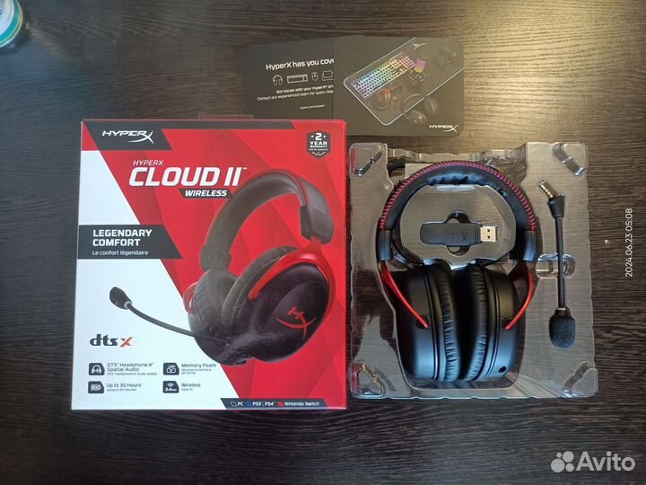 Беспроводные наушники HyperX Cloud II Wireless