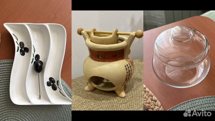 Сервировка / подсвечник /сахарница /посуда /шейкер