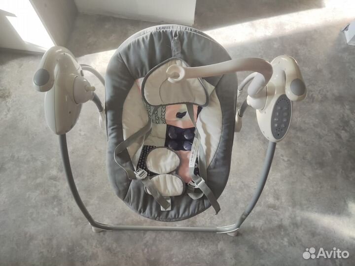 Детские электронные качели шезлонг