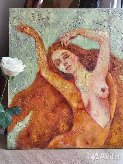 Картина девушка ню танец обнаженная